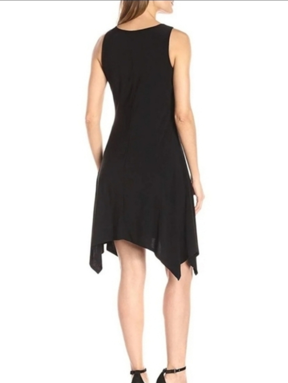 Ronni Nicole Dress Sleeveless Fringed Panel Black Size 6 - Picture 15 of 15